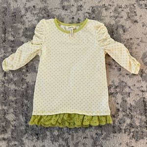 Matilda Jane ruched sleeve shirt - girls size 6